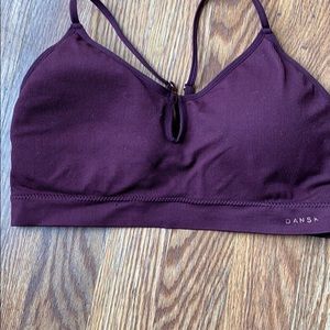 Danskin bralette size XL  Burgundy